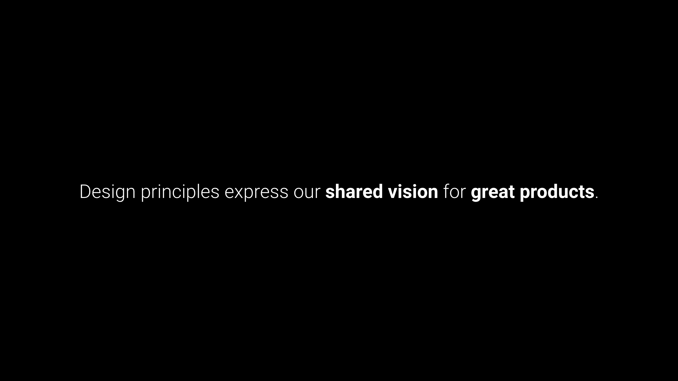 My design principles workshop slides