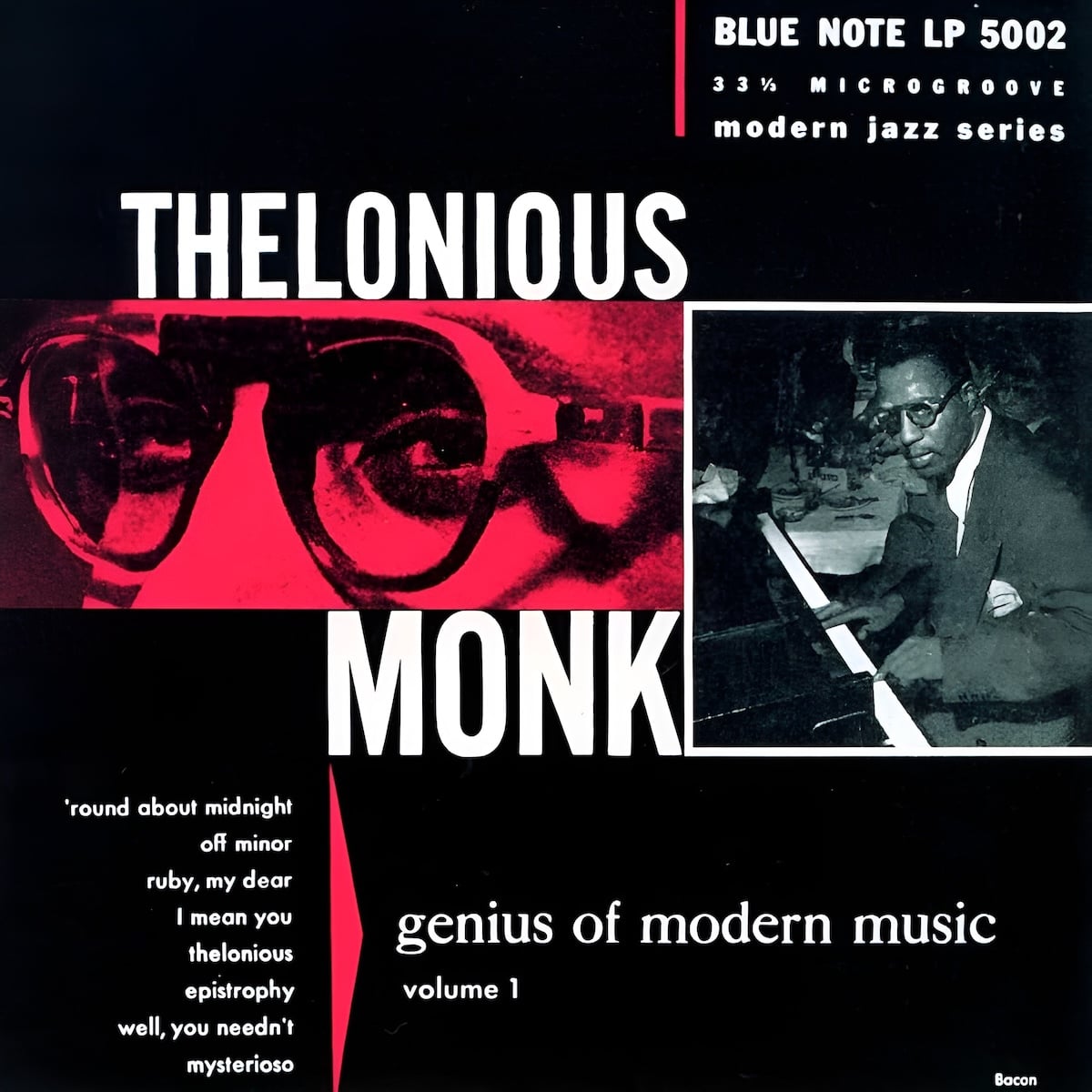 An album cover using a photo of the artist and bold graphic design