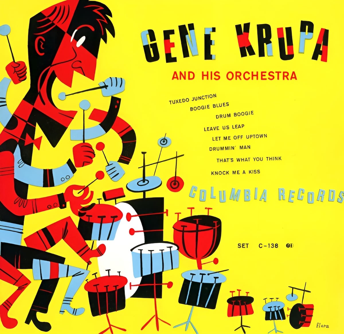 An album cover with a busy, quirky, fun graphic design style