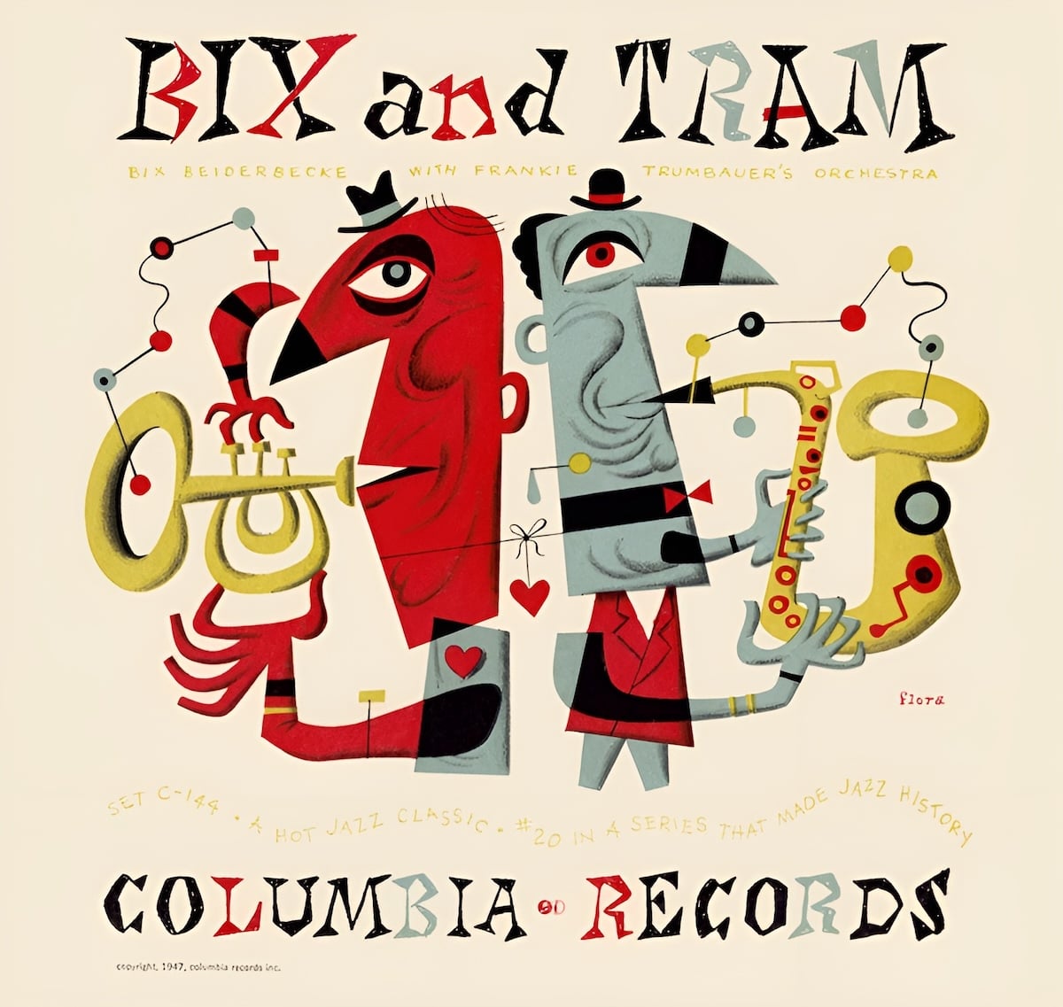 An album cover with a busy, quirky, fun graphic design style