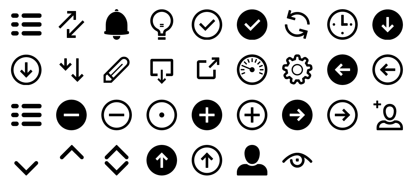 The final icon system for Argos.