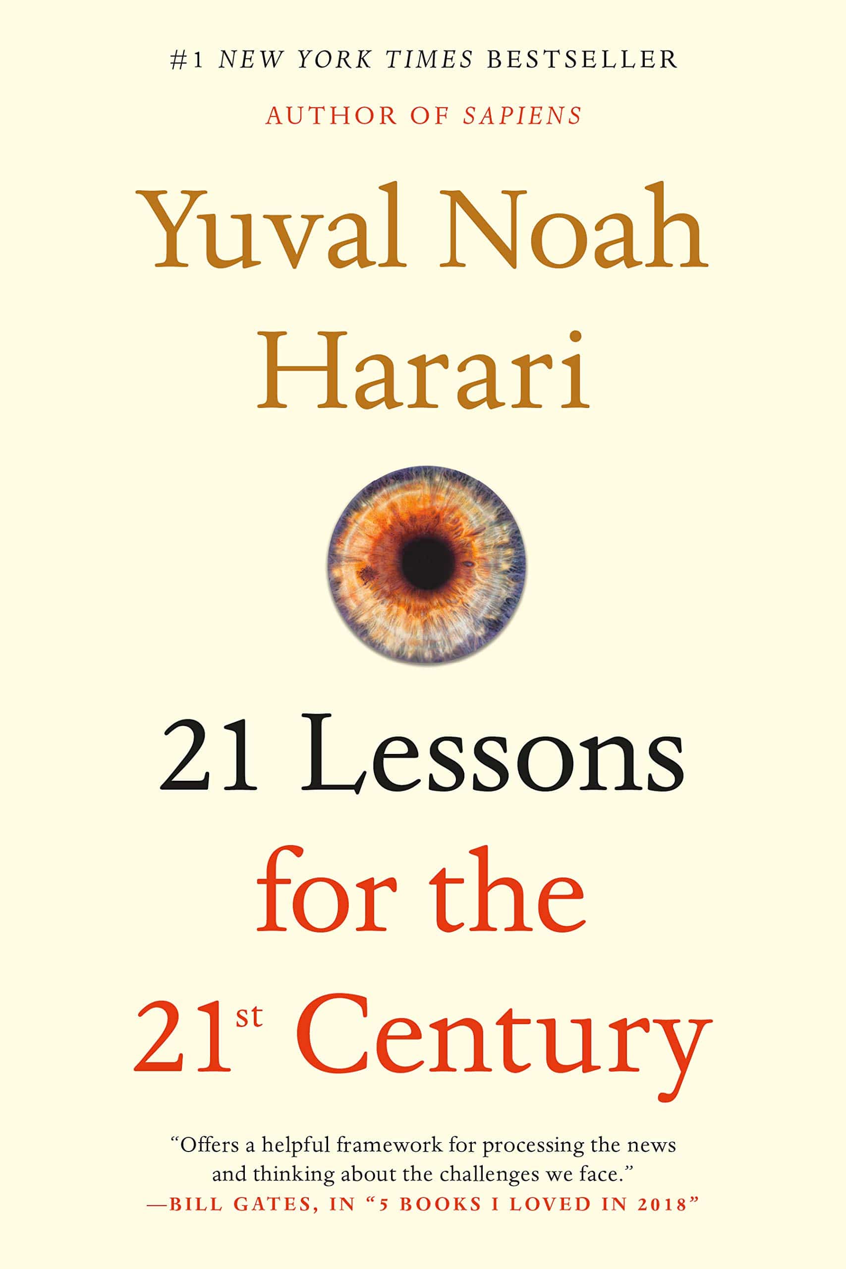 The cover of 21 Lessons for the 21st Century