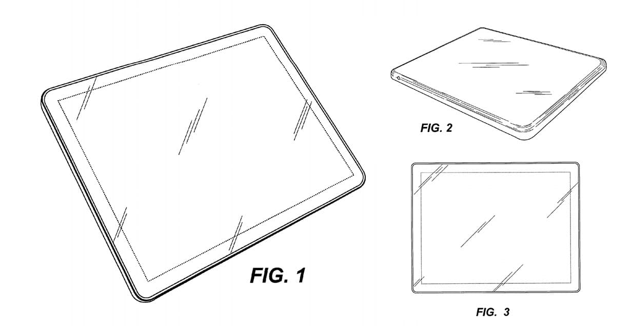 Apple's design patent for a device with rounded corners