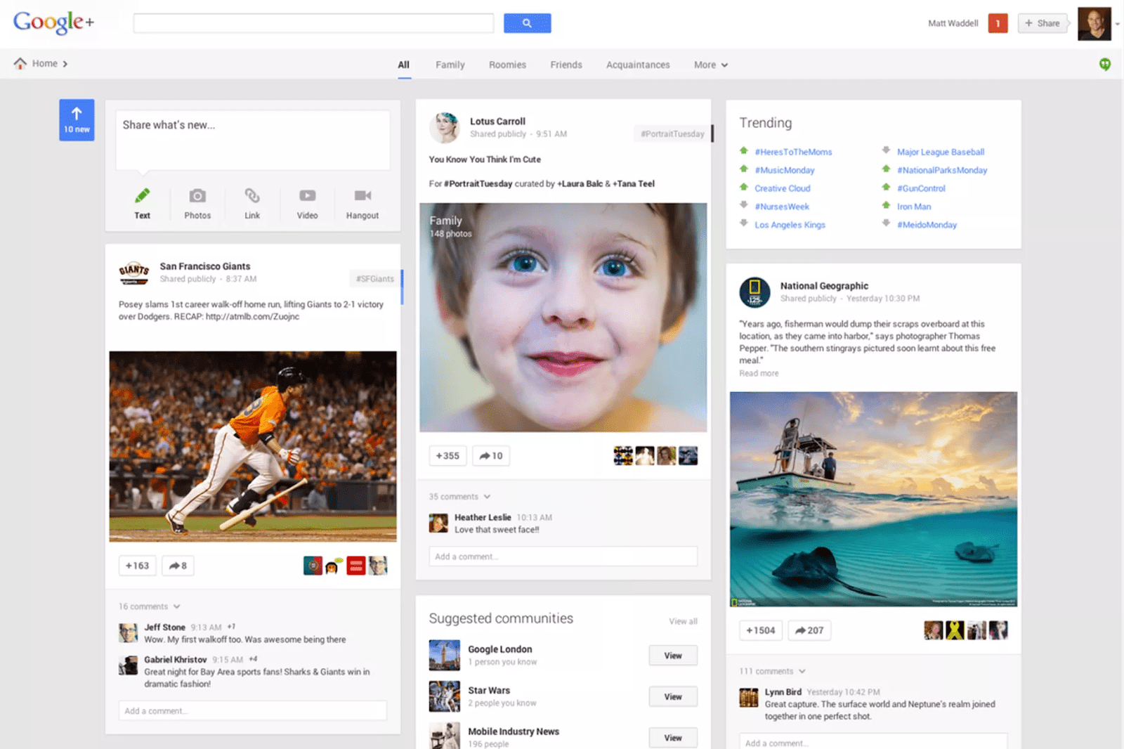 Google Plus’s 2013 Redesign