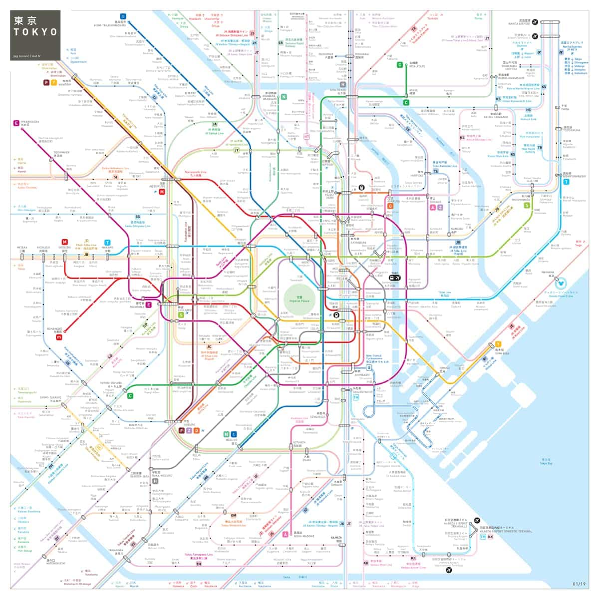 Subway map by Jug Cerovic