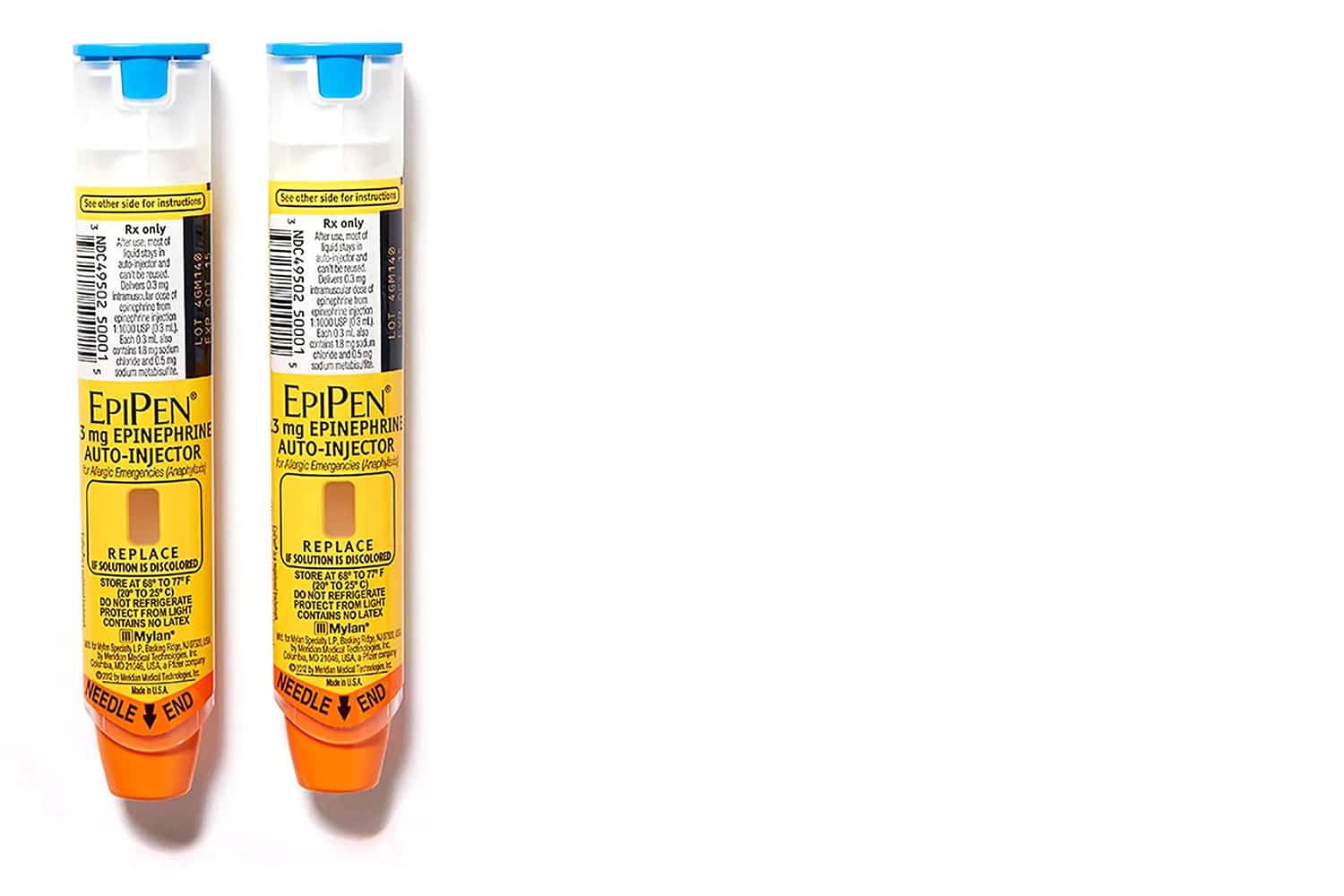 The updated EpiPen design